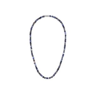 Classic Blue Sodalite & Hematite Beaded Necklace 22" Product Image