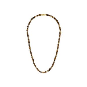 Classic Tigers Eye & Pyrite Beaded Necklace 22" Product Image