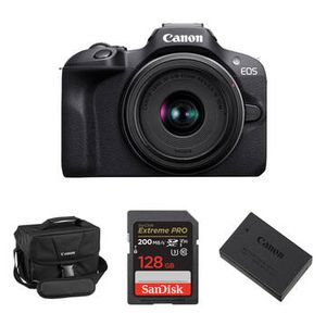 Canon EOS R100 Mirrorless Camera with 18-45mm Lens Product Image
