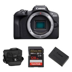 Canon EOS R100 Mirrorless Camera with Essentials+ Product Image