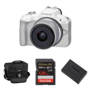 Canon EOS R50 Mirrorless Camera with 18-45mm Lens Product Image