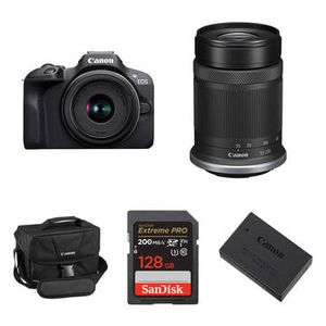 Canon EOS R100 Mirrorless Camera with 18-45mm & 55 Product Image