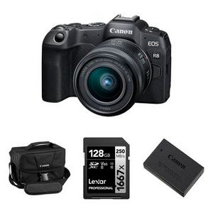Canon EOS R8 Mirrorless Camera with 24-50mm f/45-6 Product Image
