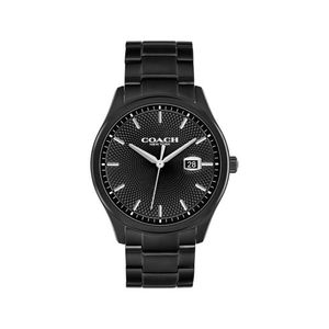 Mens Oliver Black Ion-Plated Stainless Steel Watch Black Dial Product Image