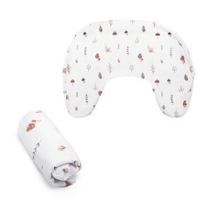 Boppy New Nursing Pillow Organic Cotton Cover Neutral Forest Floor Product Image