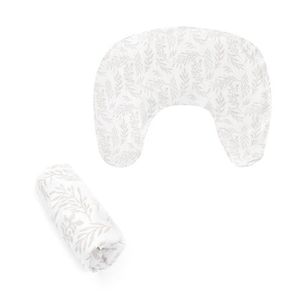 Boppy New Nursing Pillow Cotton Cover Beige Foliage Product Image