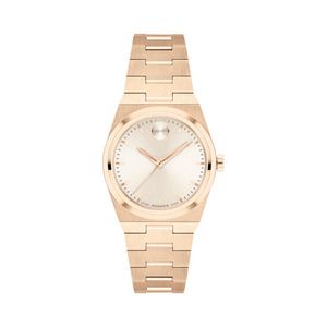 Ladies Bold Quest Mini Rose Gold-Tone Stainless Steel Watch Champagne Dial Product Image