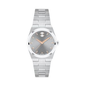 Ladies Bold Quest Mini Silver-Tone Stainless Steel Watch Gray Dial Product Image