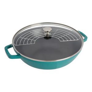 4.5qt Cast Iron Perfect Pan Turquoise Product Image