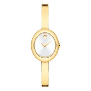 Ladies Museum Bangle Gold-Tone Stainless Steel Watch Gold Dial Product Image