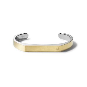 Classic Open Cuff Two-Tone Stainless Steel Bracelet - Medium Product Image