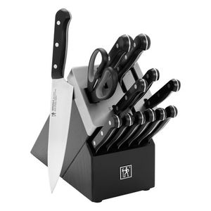 Solution 14pc Self-Sharpening Black Knife Block Set Product Image