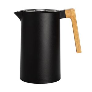 34oz Double Wall Vacuum Insulated Thermal Carafe w/ Beechwood Handle Product Image
