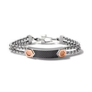 Latin GRAMMY Two-Tone Double Chain ID Bracelet - Medium Product Image