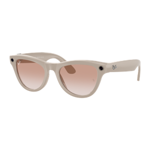 Ray-Ban Meta Skyler Smart Glasses Shiny Chalk Gray/Cinnamon Pink Gradient Cinnamon Pink Gradient Shiny Chalk Gray Product Image