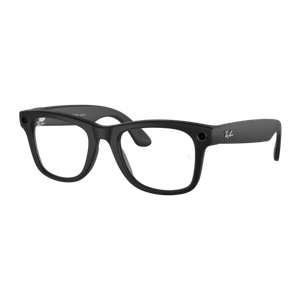 Ray-Ban Meta Wayfarer Transitions Smart Glasses Matte Black/Clear-Graphite Green Transitions Clear/Graphite Green Transitions Matte Black Product Image