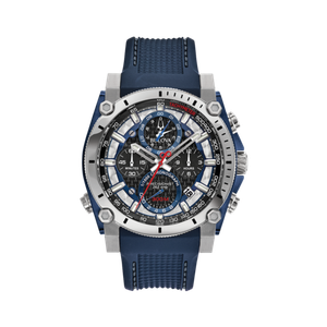 Bulova Men's Icon Chronograph Blue Strap Watch Product Image