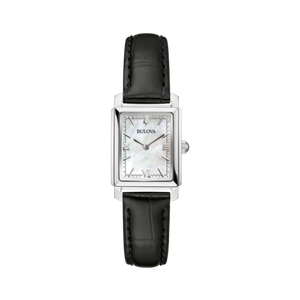 Bulova Women's Sutton Black Leather Strap Watch Product Image