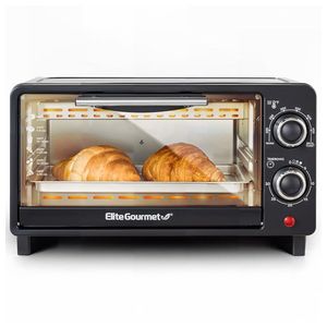 4 Slice Toaster Oven Black Product Image