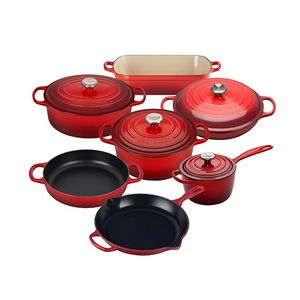 11pc Signature Cast Iron Cookware Set Cerise Product Image