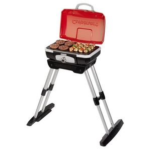 Petit Gourmet Portable Gas Grill with VersaStand Red Product Image