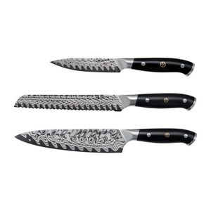 Compass Damascus 3pc Starter Knife Set Product Image