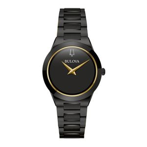 Ladies Millennia Black Ion-Plated Stainless Steel Watch Black Dial Product Image