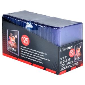 Ultra PRO - 3" x 4" Regular Toploaders & Card Sleeves 100-Count Retail Pack Product Image