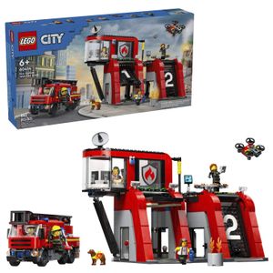 LEGO - City Fire Station with Fire Truck Pretend Play Toy 60414 Product Image