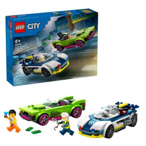LEGO - City Police Car and Muscle Car Chase Pretend Play Toy 60415 Product Image