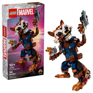 LEGO - Marvel Rocket & Baby Groot Minifigure Building Toy 76282 Product Image
