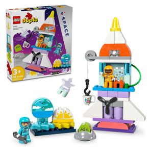 LEGO - DUPLO 3 in 1 Space Shuttle Adventure Toy, Kids Role Playing Toy 10422 Product Image