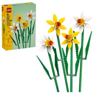 LEGO - Daffodils Celebration Gift, Yellow and White Daffodil Room Decor 40747 Product Image