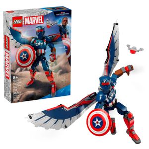 LEGO - Marvel New Captain America Construction Figure Super Hero Toy with Minifigures 76296 Product Image
