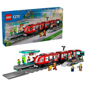 LEGO - City Downtown Streetcar and Station Toy Train Set 60423 Product Image