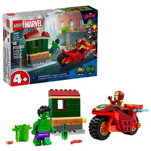 LEGO - Marvel Iron Man with Bike and The Hulk Building Toy 76287 Product Image