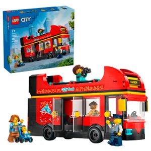 LEGO - City Red Double-Decker Sightseeing Bus Toy, London Bus 60407 Product Image