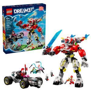 LEGO - DREAMZzz Cooper's Tiger Mech & Zero's Hot Rod Car Building Toy 71497 Product Image