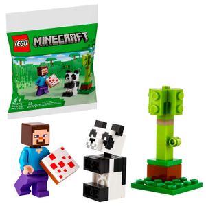 LEGO - Minecraft Steve and Baby Panda Building Set 30672 Product Image