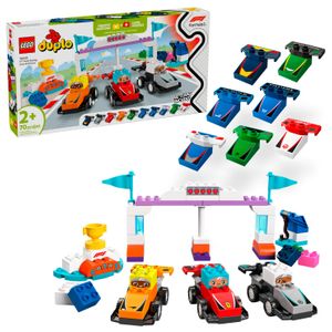LEGO - DUPLO Town F1 Team Race Cars & Drivers Building Toy 10445 Product Image