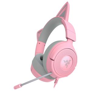 Razer - Kraken Kitty V3 X Wired Gaming Headset for PC, PlayStation, Nintendo Switch, Steam Deck, and Smartphone - Quartz Product Image