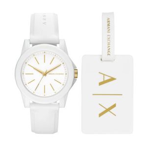 Ladies Lady Banks White Silicone Strap Watch White Dial Product Image