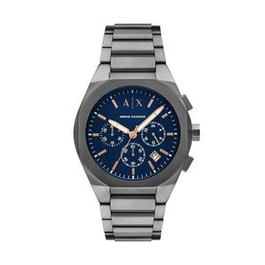 Mens Sync Chronograph Gunmetal Stainless Steel Watch Navy Dial Product Image