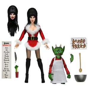 NECA - Elvira 8” Clothed Action Figure Very Scary Xmas Elvira Product Image