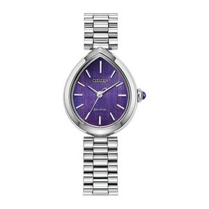 Ladies Citizen L Rainell Eco-Drive Silver-Tone SS Teardop Watch Purple Dial Product Image