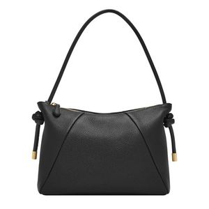 Willa Leather Shoulder Bag Black Product Image