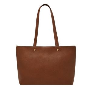 Jessie Top Zip Tote Medium Brown Product Image