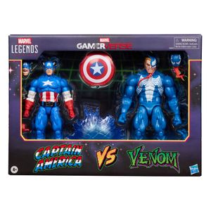 Marvel - Legends Series Gamerverse Captain America vs Venom 6-Inch Action Figures Product Image
