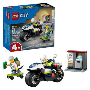LEGO - City Police Motorcycle Chase Building Toy 60455 Product Image
