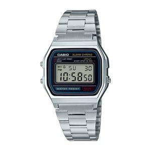 Unisex Vintage Digital Silver-Tone Stainless Steel Watch Product Image